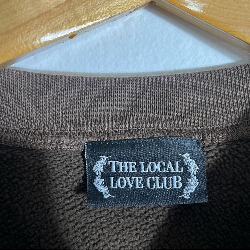 THE LOCAL LOVE CLUB Vitals Crew Neck Sweatshirt in Oak - Picture 7 of 10